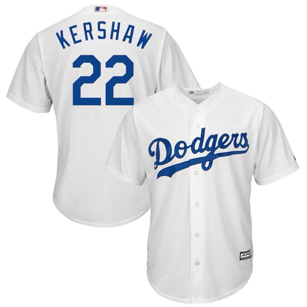 Authentic Men's Los Angeles Dodgers Clayton Kershaw Majestic Cool Base Medium